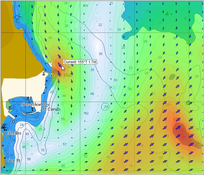 Counter currents at Sausalito - Rolex Big Boat Series and Melges Worlds San Francisco © Penny Haire
